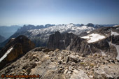 Vista sul gruppo centrale delle Pale